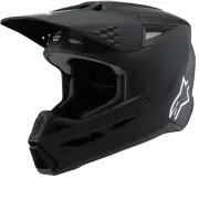 S-M3 Youth Solid Black Matt Offroad Helmet