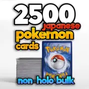 2500 Japanese Pokemon Cards - Bulk Lot Pack
