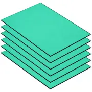 PMMA Acrylic Sheets Colored Transparent 7 x 5Inch Cyan 6 Pcs