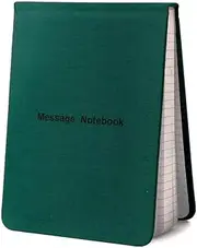 Contact Gear Australia Red Field Survey Notebook - Durable, Compact, and Weather-Resistant, for Notes on The go. Ideal for Outdoor use with a Sturdy Design (Green Message)