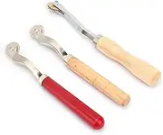 Set of 3 Tracing Wheel, Sewing Overstitch Wheel Cutting Tool, Suitable for DIY Leather Paper Fabric Craft
