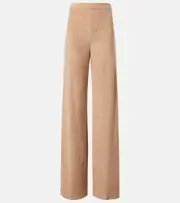 [Loro Piana] Loro Piana Linen and cotton terry wide-leg pants AU 18 beige