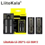 5000mah Rechargeable Battery LiitoKala Rechargeable Battery Charger + 2pcs 26650