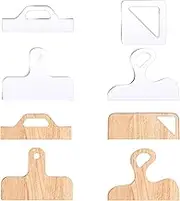 4 Pcs Router Templates Charcuterie Board Template Clear Cutting Board Router Template Acrylic Charcuterie Board Handle Template Large Angled Curvy Tracing Stencils Guide Tools for Kitchen Woodworking