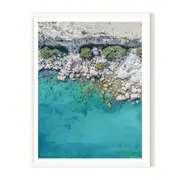 Clearly Framed Printed Wall Art - White