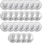 Silver Dollar Coin Holder, Silver Eagle Coin Holder, Coins Case, Coins Capsules, Protectors, for 1 Oz Collection, Collectors, Storage, Plastic, Airtight, Bullion, Airtite, Display, 40mm, 25 Pack