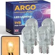 Argo 4 Pcs W21/5w Bulb Halogen 12v DRL Daytime Running Lights W21w Bulb 7443 Brake Light Bulbs Upgrade Super Bright Light Bulb T20 Bulb Car Van Wedge 580 W21/5w Car Bulb Headlight Bulb