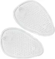 4 Pairs Transparent Gel Half Insoles Breathable Forefoot Cushions for High Heels Slippers Comfortable Slip Shoe Pads for All Day Wear