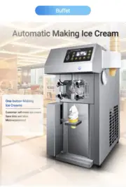 Coffee Snack Yogurt Air Pump Soft Ice Cream Machine Automatic Ice Cream Maker