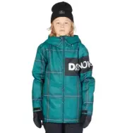 DC Propaganda Snowboard Jacket, Boys Youth Medium (12), Plaid Botanical Garden