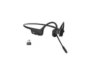 SHOKZ OpenComm 2 UC Stereo Bone Conduction Bluetooth Headset with Wireless USB-A Adapter, 2025 Upgra Black C120-AA-BK