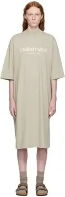 FEAR OF GOD ESSENTIALS WOMEN'S LOGO TEE DRESS