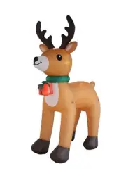 12 Foot Tall JUMBO Christmas Inflatable Reindeer Gift Yard Balloon Decoration