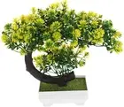 Artificial Potted Plant Faux Bonsai Decor Fake Potted Plants Desktop Adornments