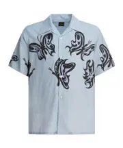 Needles X Kae Tanaka One-Up Buttoned Shirt L LightBlue