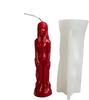 Silicone Molld Kit - Candle Sculpture Molld, Human Shape | Flexible Polymer Art Casting, Artistic Resin Soap Clay Mould Set, Durable Reusable Design for Creative Jewelry Craft Projects