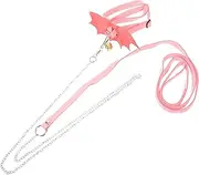 Generic Turtle Leash Tortoise Hauling Rope Turtle Traction Rope Going Out Hauling Rope Hamster Leash Turtle Harness with Leash Portable Turtle Rope Lizard Leash Pink Stainless Steel Chain