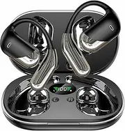 AI Translation Earbuds Real Time, 3-in-1 Translator Earbuds 144 Languages, Open Ear Wireless Ear Buds Bluetooth with Charging Case fit iOS & Android for Travel Business Learning (Black)