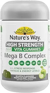 Nature's Way High Strength Adults Mega B Complex Pastilles Vita 50 Gummies