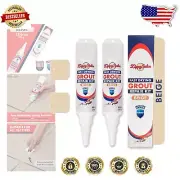 Versatile Tile Grout Repair Kit for Walls & Floors - Quick Application, Beige