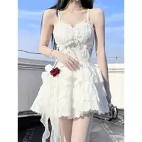 在飛比找ETMall東森購物網優惠-小玫瑰 jsk吊帶裙lolita洋裝連衣裙夏季洛麗塔公主裙