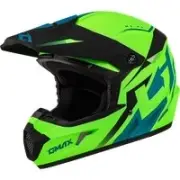 G-Max D3464418 MX-46 Compound Helmet 2XL Matte Hi-vis Green/Black/Blue