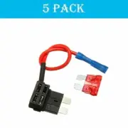 5 Pcs Additional Circuit Mini Blade Fuse Mini Micro Blade Fuse Box Holder