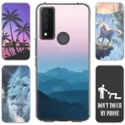 For TCL 30XE 5g 40XE 30V 20XE 20A ShockProof TPU Phone Case+Tempered Glass-THM