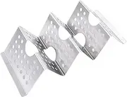 MAGICLULU Mexico Taco Holder Stainless Steel Taco Rack for Desktop Burritos Wave Shaped Kitchen Supply for Easy Filling and Serving