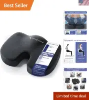 Tailbone Pain Relief Cushion - Lightweight Memory Foam Seat Pillow for Comfort