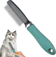 Flea Comb For Cats - Stainless Steel Dog Face Comb,Multifunctional Pet Supplies Brushes For Puppy Daily Brushing Routine Detangling Bathing Trimming Outdoor