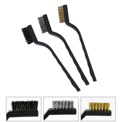 Wire Brush Hand Tools Industrial Mini Nylon Plastic Handle Remove Scrub