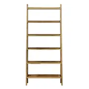 Sanava 6 Shelf Leaning Bookcase - Driftwood