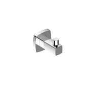 BK LUXUS Chrome/Matt Black/Brushed Nickel Brass Square Single Robe Hooks