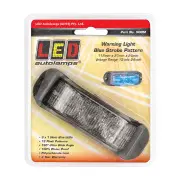 LED Autolamps Blue Emergency Warning Light 3 LED Flashing Lamp 12-24Volt Blister