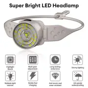 Waterproof COB Headlamp Night Buddy LED Wide Angle Head Torch Headlight US