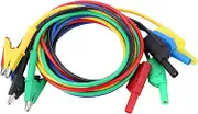 ANKROYU P1018A 20A Testing Cable, Copper Test Probe Lead, High Voltage Banana Plug Clip, Banana Plug Testing for Connecting Components to Wires
