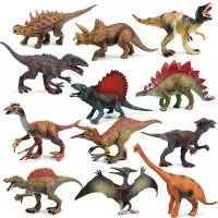 在飛比找蝦皮購物優惠-仿真實體恐龍模型套裝霸王龍巨獸刺龍消腫頭龍牛龍動物恐龍玩具
