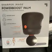 Sharper Image Powerboost Palm Portable Percussion Massager, Cordless New In Box