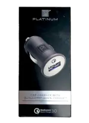 NEW Platinum PT-DC1UQC3 USB Car Charger with Qualcomm Quick Charge 3.0