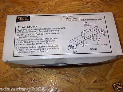 NEW BUSSMANN SAMI SAMI-81 600V FUSE COVERS