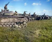 CHURCHILL TANK MANEUVERS IN THE UNITED KINGDOM 8x10 GLOSSY PHOTO PRINT