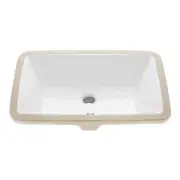 Swiss Madison Undermount Bathroom Sink 21.3" Durable Ceramic in Glossy White