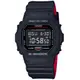 CASIO G-SHOCK 經典紅黑電子腕錶 DW-5600HR-1