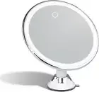 Fancii Rechargeable 10X Magnifying Makeup Mirror with 3 Light Settings - Large 8