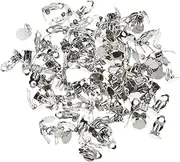 [Veemoon] 100Pcs Non Pierced Ear Clips Comfortable Jewelry Clamps for Ear Decorations present for Women Secure Fit