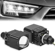 2x 1.5'' Mini Bi-LED Projector Lens 10000LM 6000K High Beam Retrofit Universal
