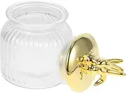 Alipis Easter Bunny Ear Glass Jar Lid Large Glass Canister for Candy Storage Snack Organizer Kitchen Storage Airtight Seal Modern Decorative Spice Container