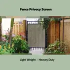 Gate Privacy Screen Gate Cover Door Barrier Gate Screen With Grommets in Walnut