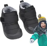 HELVES Kids Winter Shoes, Waterproof Boot for Snow and Winter, Slip Resistant Cold Weather Shoes for Outdoor Activities,